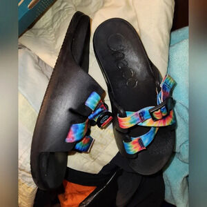 Chillos Chaco dark tie dye sandals 5